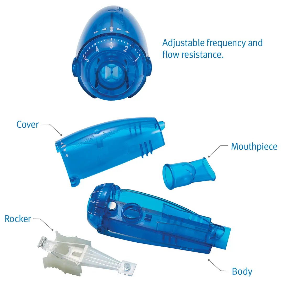 Acapella Choice Vibratory PEP Therapy Device, Blue thumbnail 2