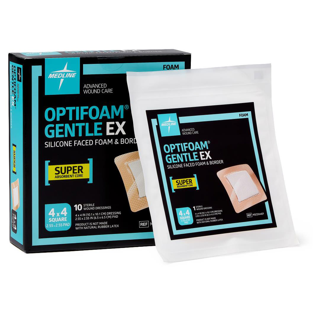 Medline Optifoam Gentle EX Silicone-Faced Foam Dressing thumbnail 4