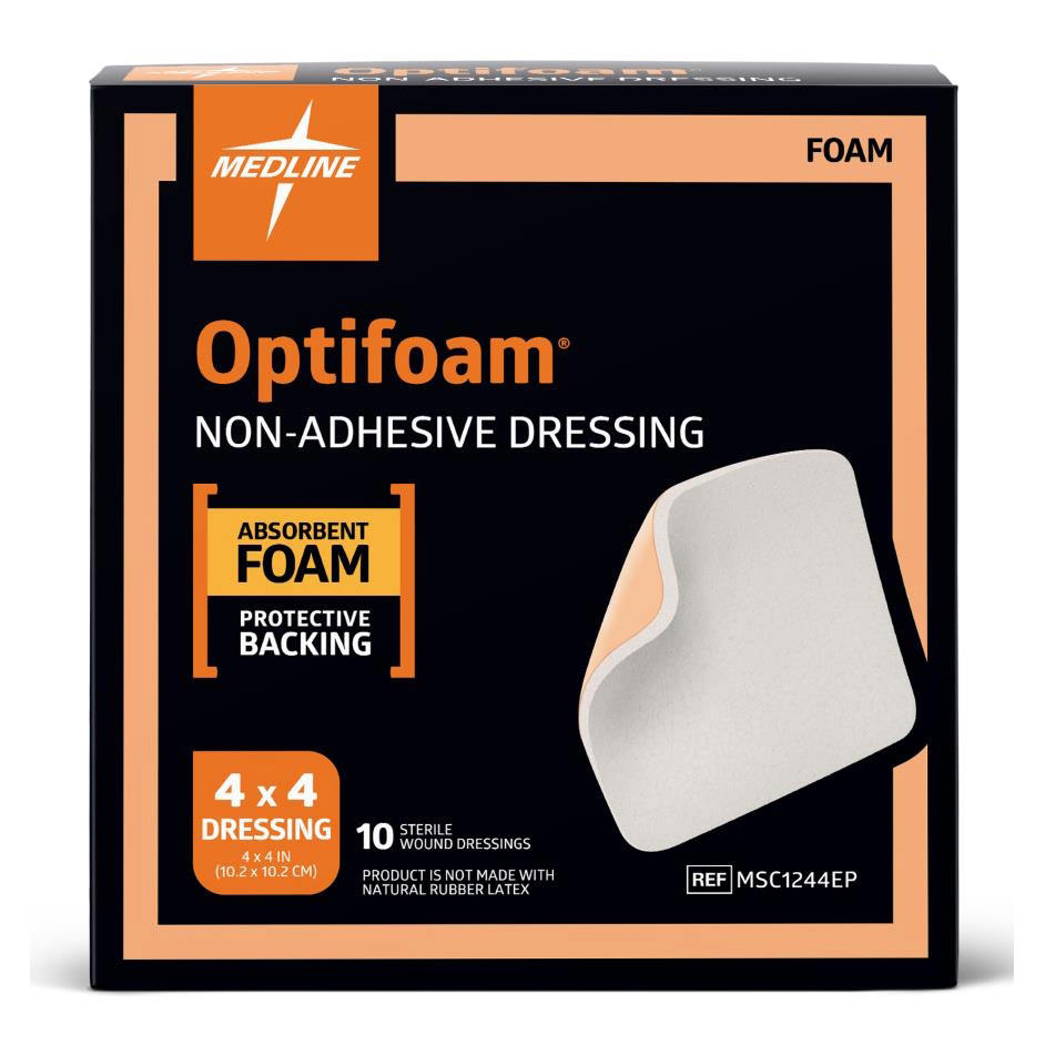 Optifoam Non Adhesive Foam Dressing, Sterile - Main image