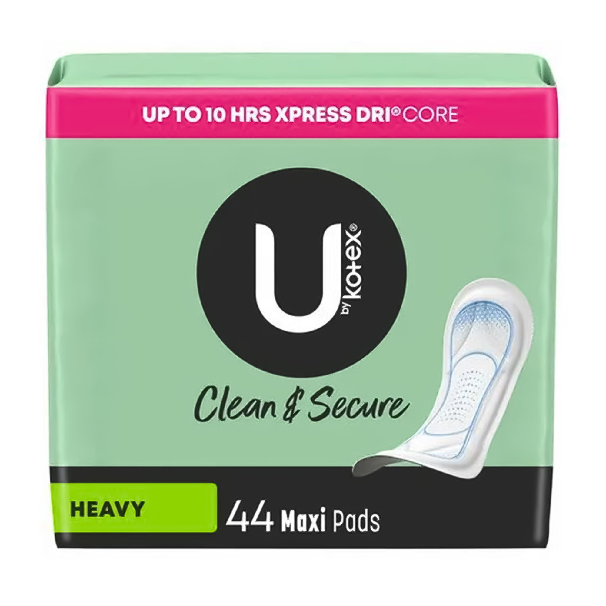 U by Kotex Clean & Secure Heavy Maxi Pads - Main image