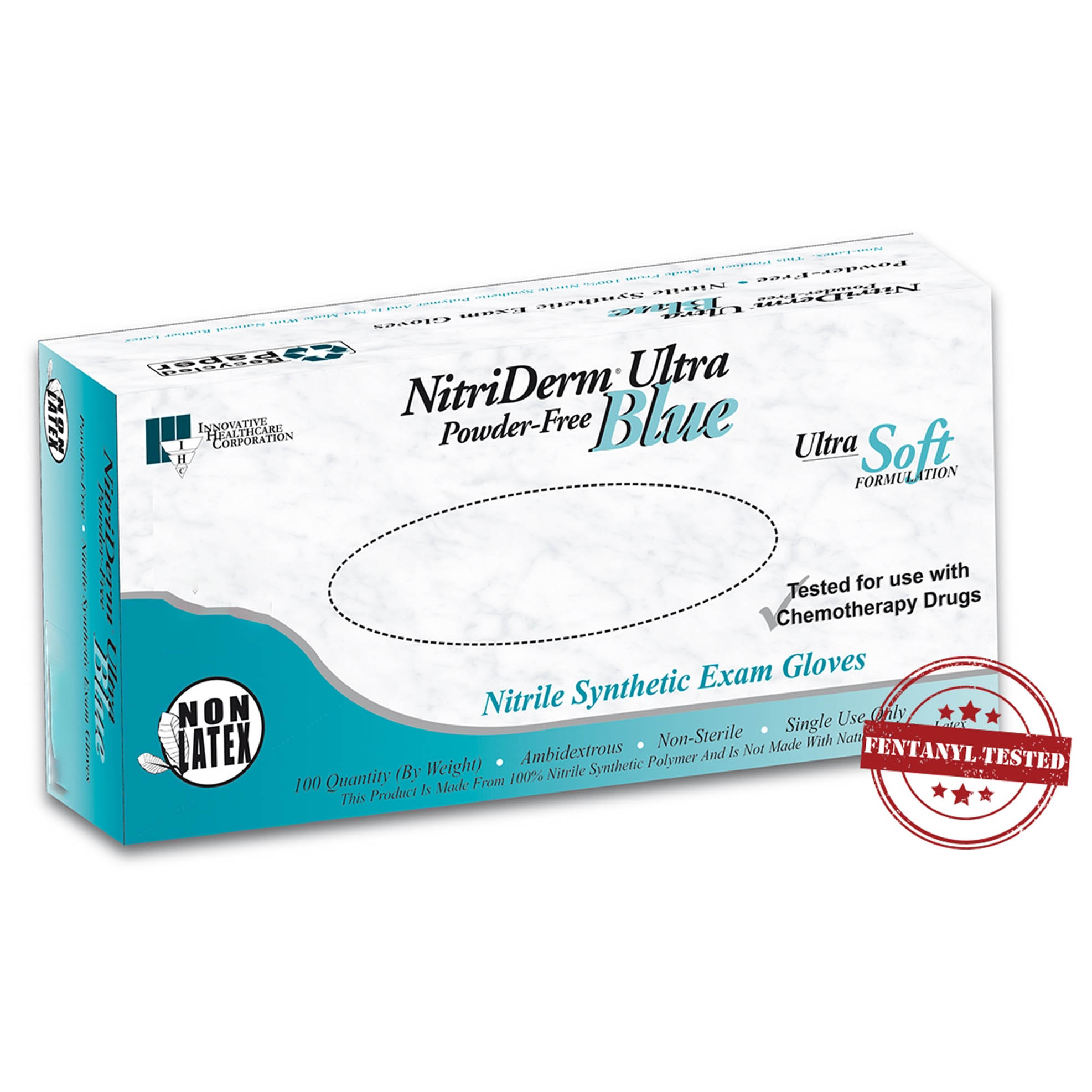 NitriDerm Ultra Blue Nitrile Exam Gloves thumbnail 2