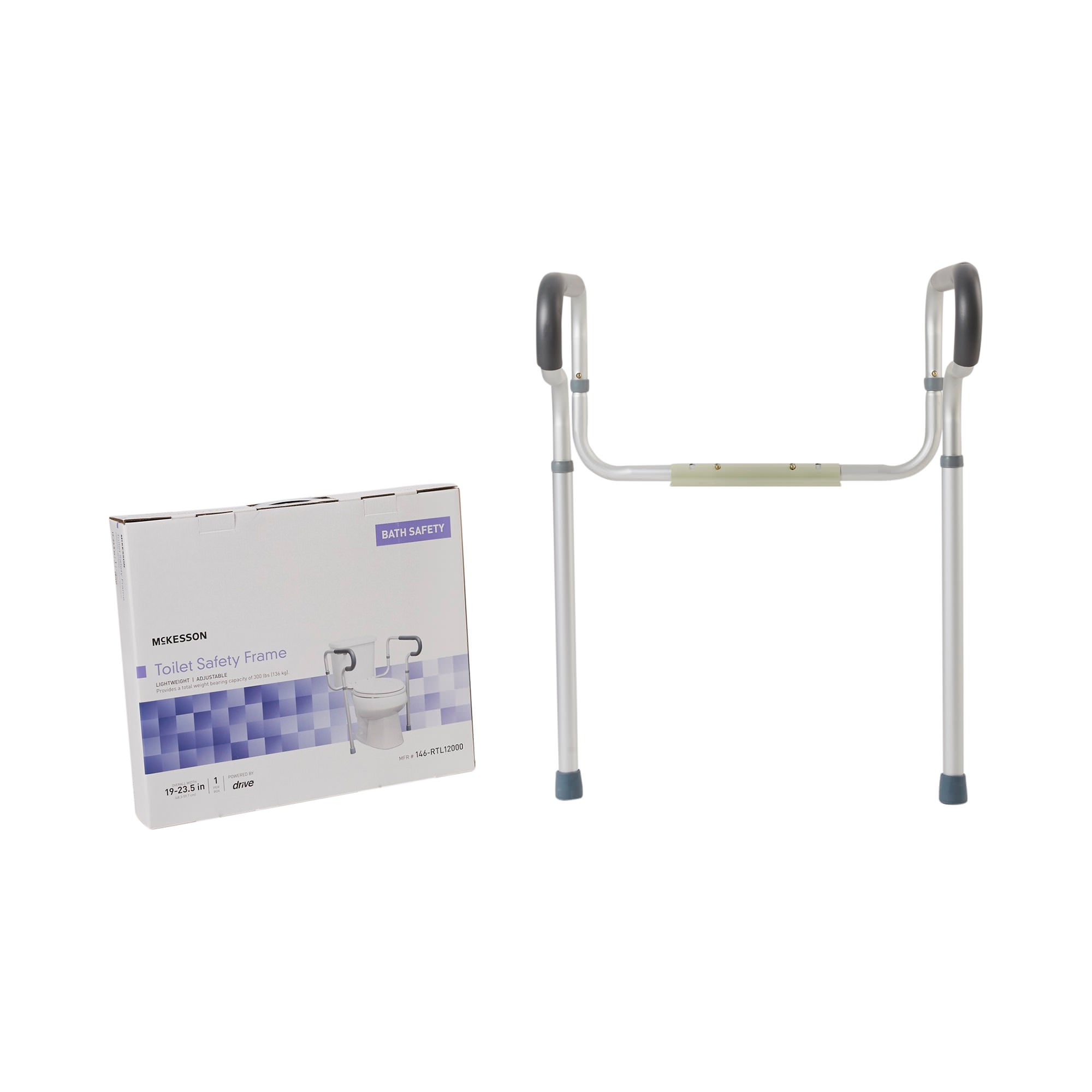 McKesson Toilet Safety Rail, 300 lbs. Weight Capacity