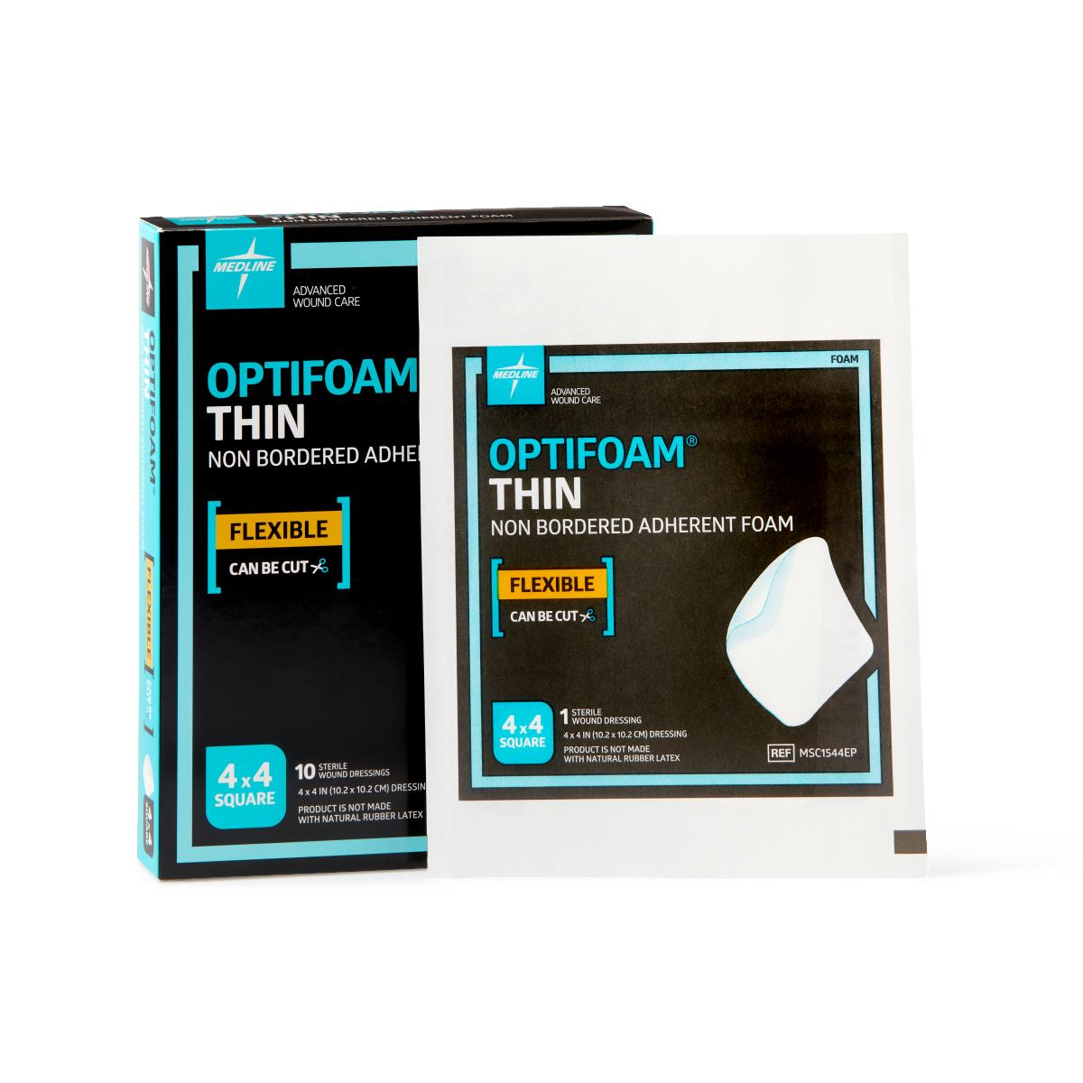 Optifoam Thin Sterile Non Bordered Adhesive Foam Dressing