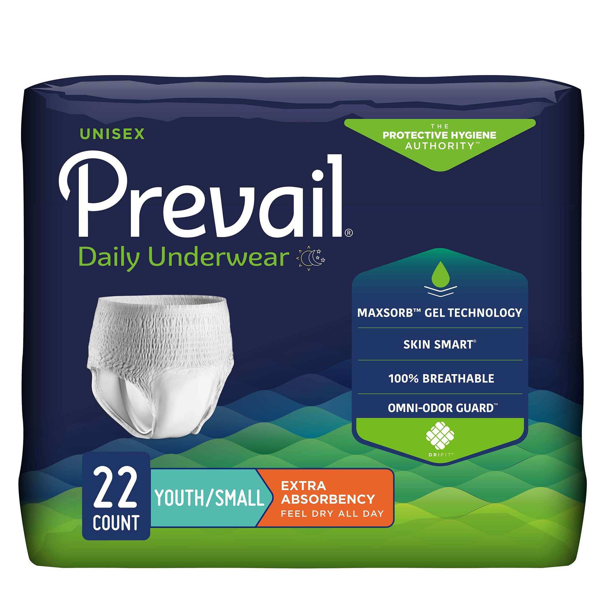 Prevail Extra Daily Unisex Incontinence Underwear