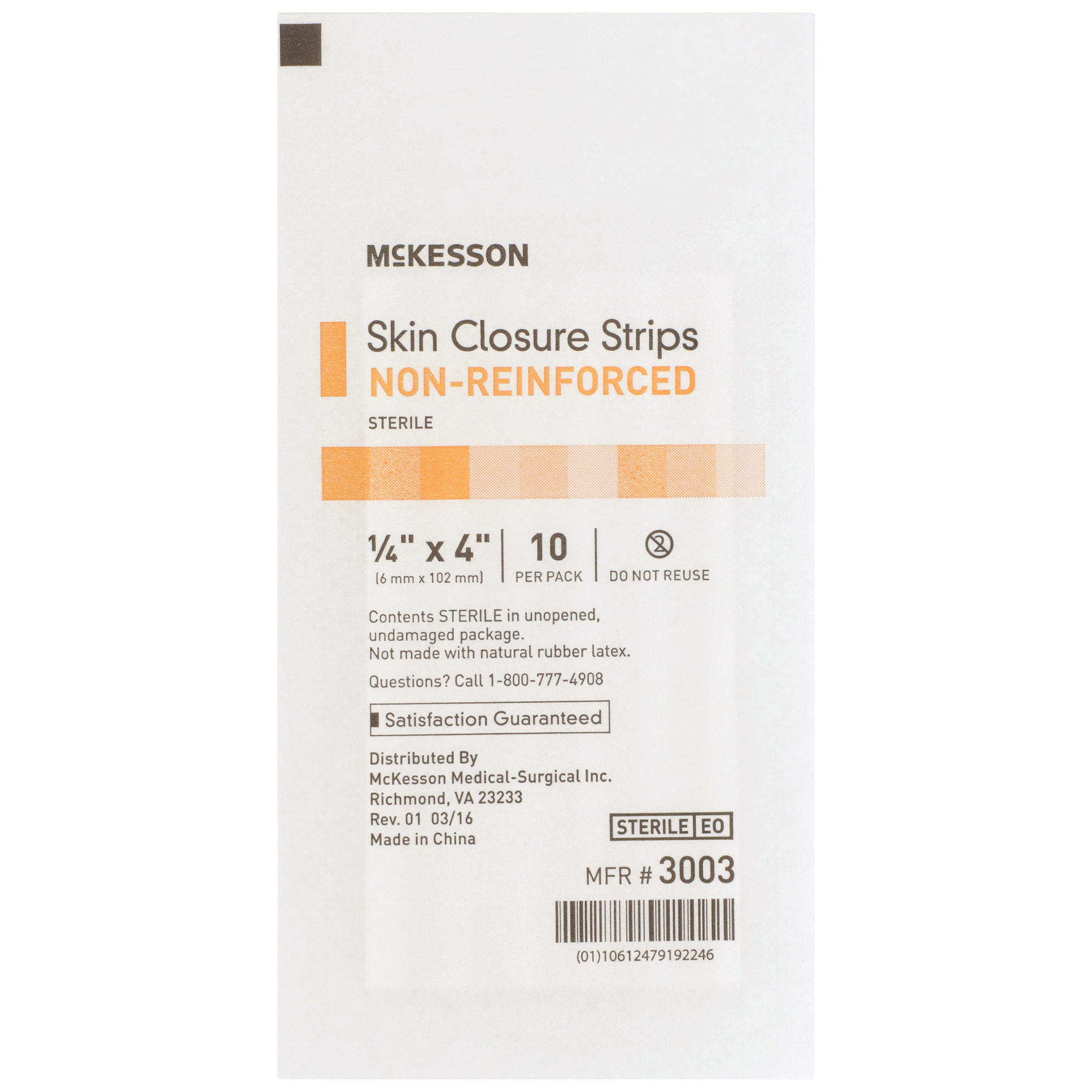 McKesson Skin Closure Strip 1/4 x 4 Inch, Sterile thumbnail 3