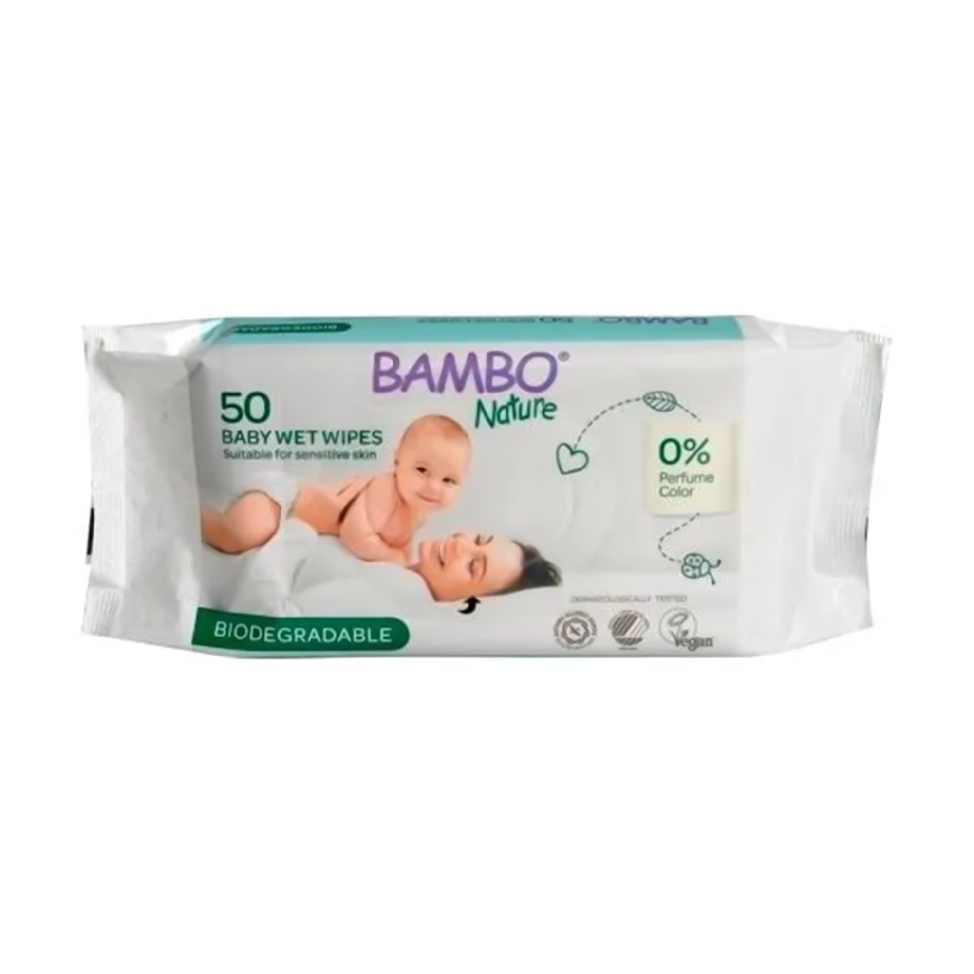 Bambo Nature Baby Wet Wipes, Soft Unscented thumbnail 2