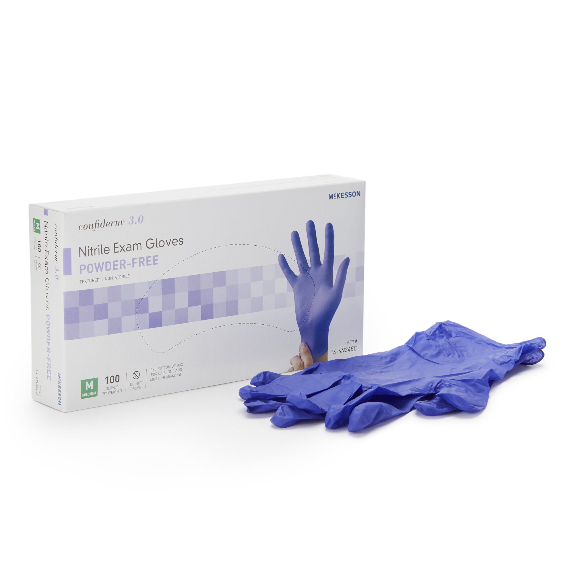 McKesson Confiderm 3.0 Exam Gloves - Main image