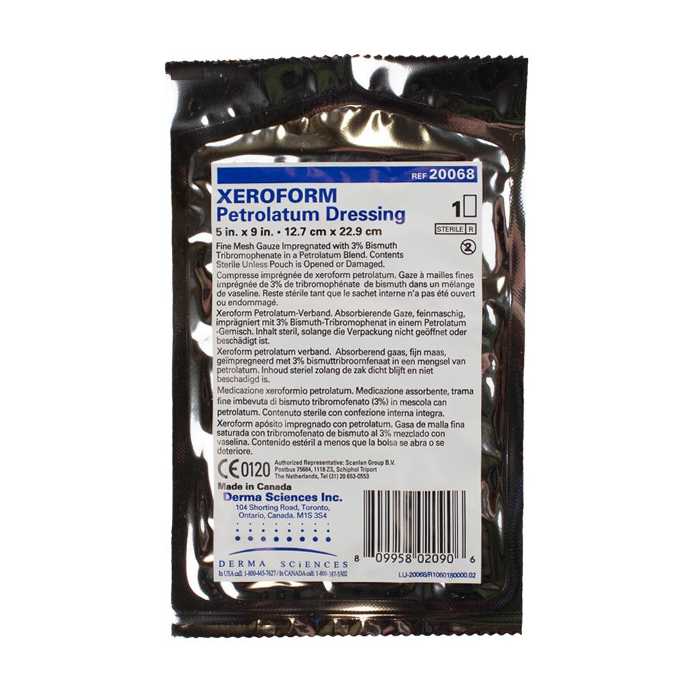 Dermas Sciences Medicated Petroleum Gauze Dressing 5" x 9"