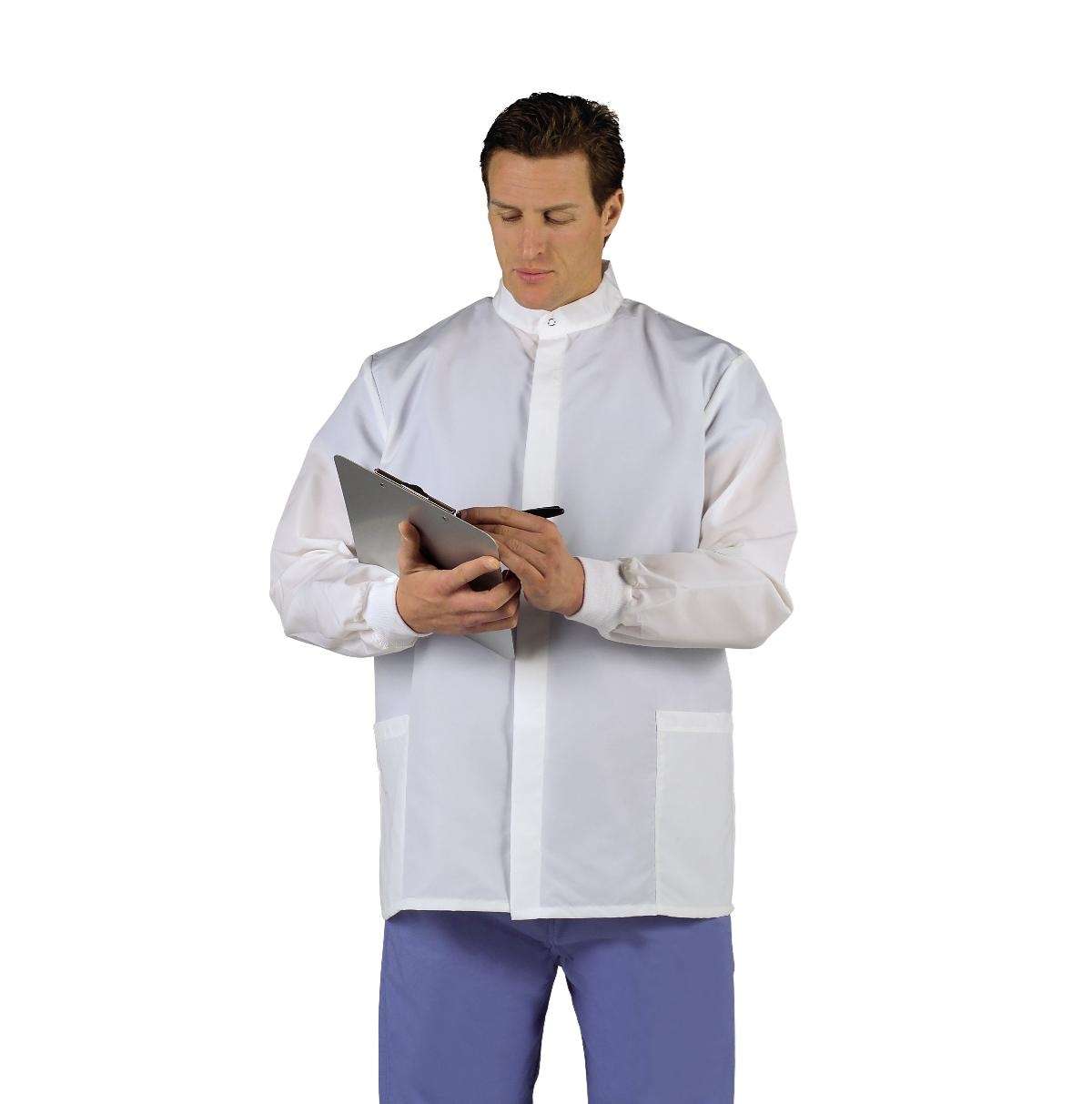 Medline Fluid-Resistant Unisex Short Barrier Lab Coats thumbnail 1