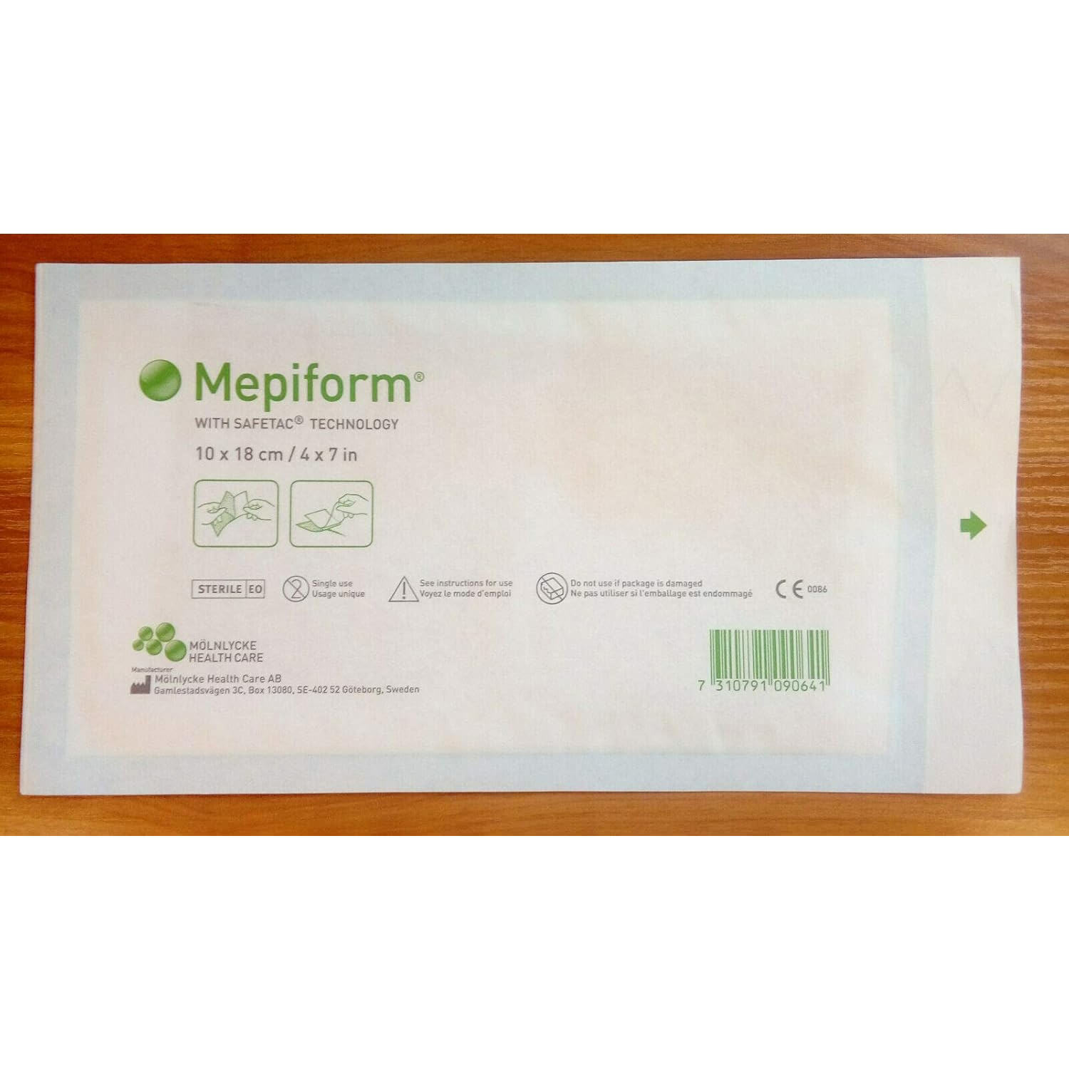 Mepiform 4 x 7 Inch Silicone Dressing for Scar Care