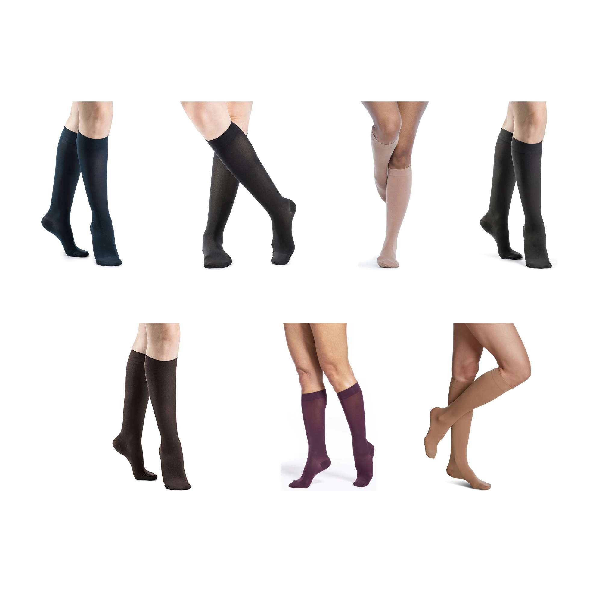 Sigvaris Soft Opaque Calf Compression Socks, 20-30mmHg