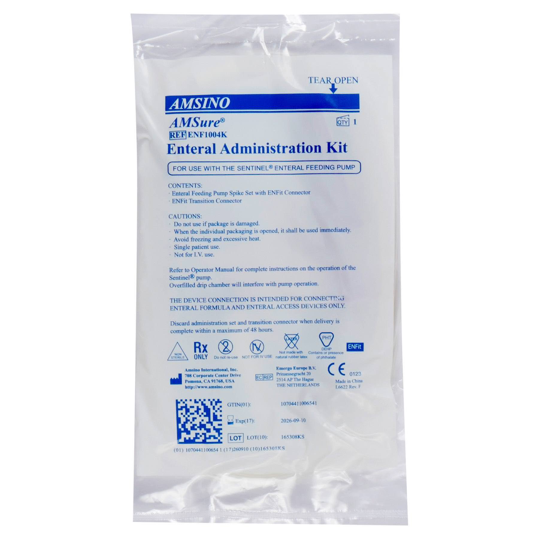 AMSure Enteral Feeding Pump Spike Set with ENFit Connectors thumbnail 2
