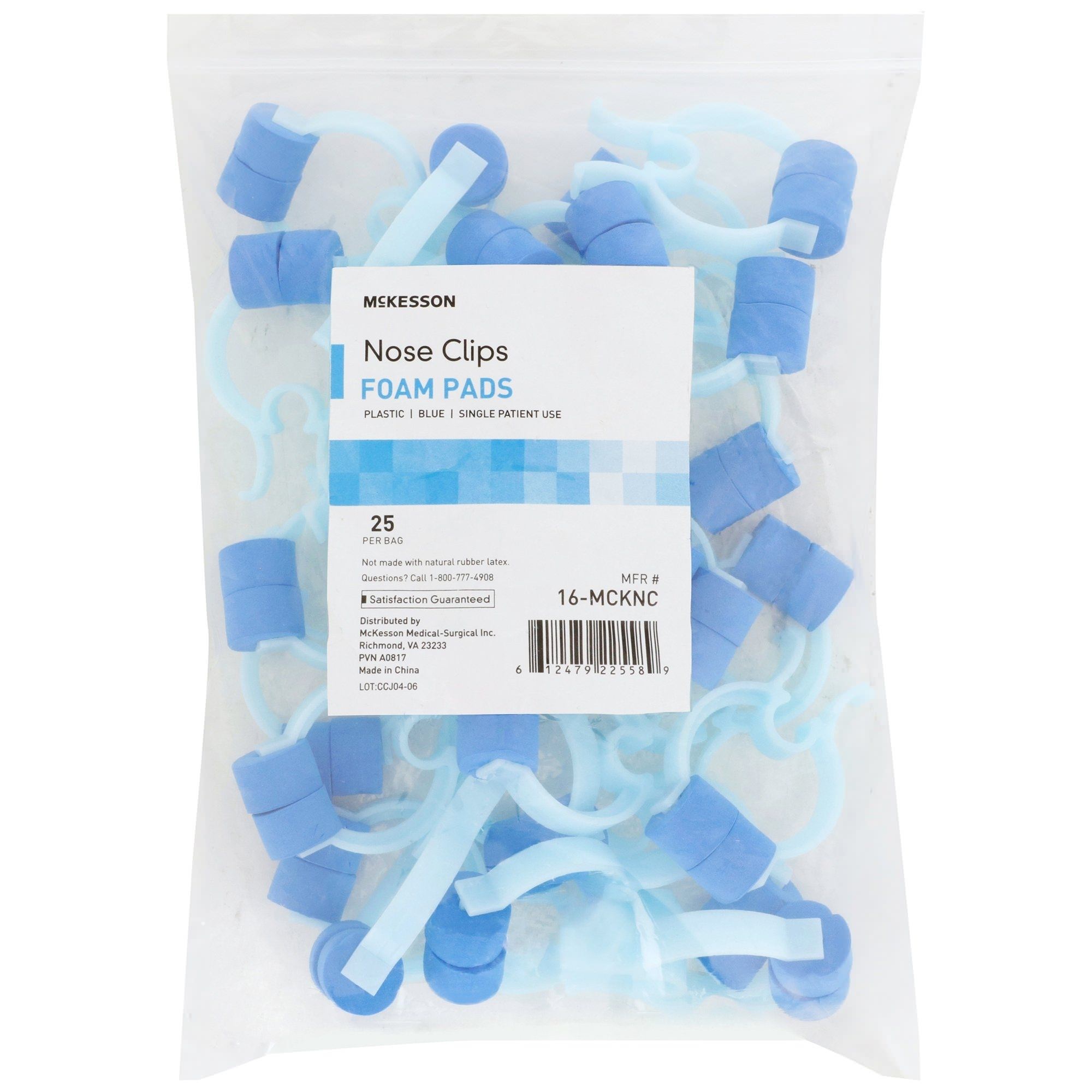McKesson Foam Disposable Nose Clip, Blue Plastic For Spirometer thumbnail 1