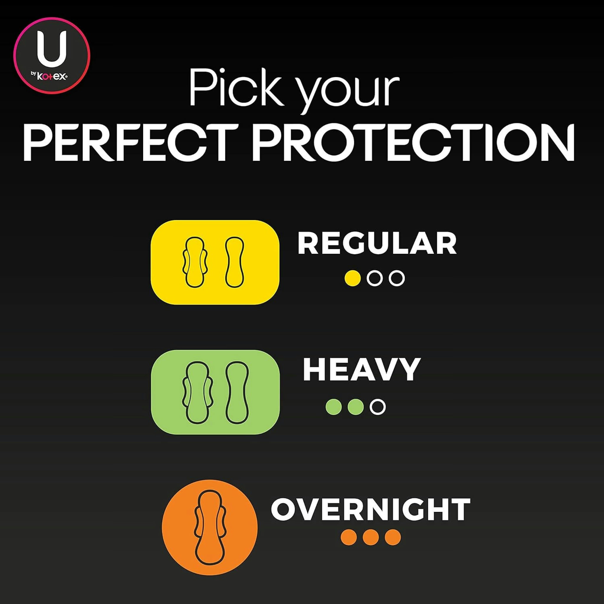 U By Kotex Clean & Secure Regular Ultra Thin Pads with Wings thumbnail 7