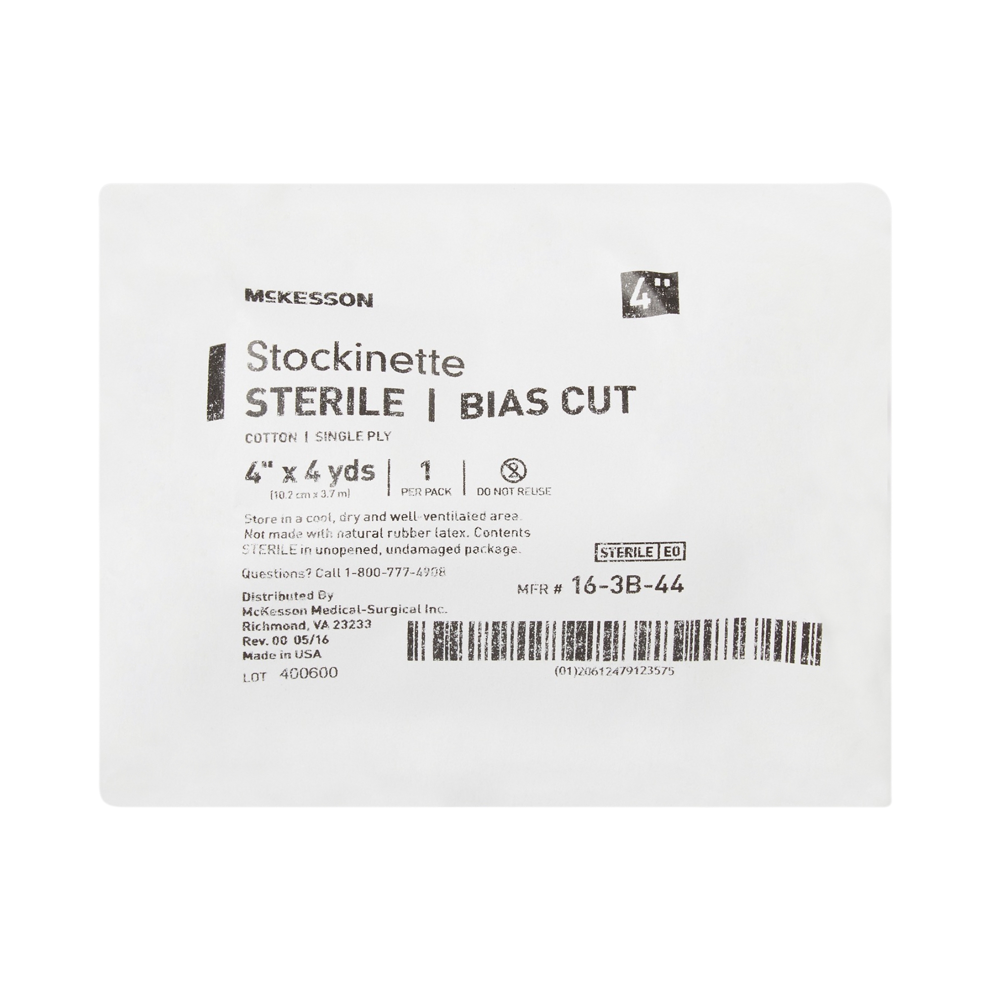 McKesson Bias Cut Stockinette Beige Sterile thumbnail 1
