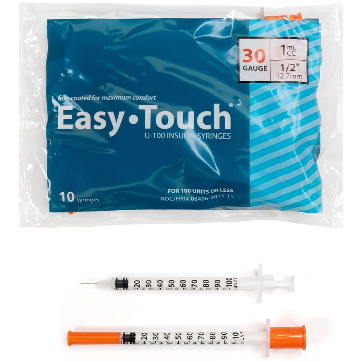 EasyTouch U-100 Insulin Syringes thumbnail 3