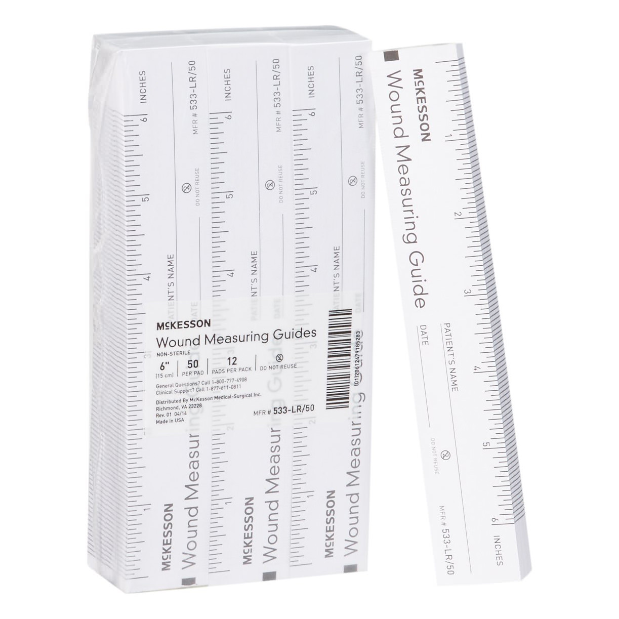 McKesson Wound Measuring Ruler - Main image