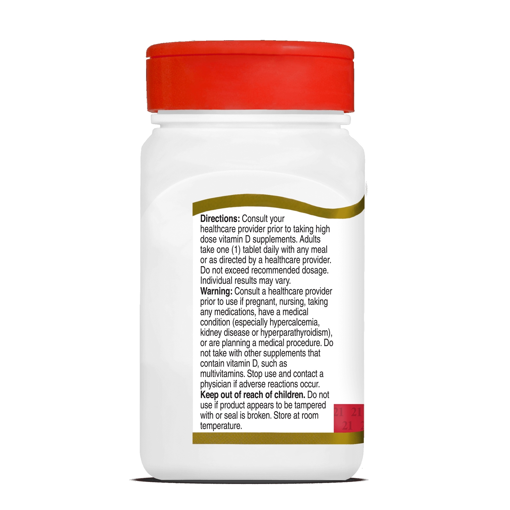 21st Century Vitamin D3 Tablets, 125 mcg - Bottle of 110 thumbnail 2