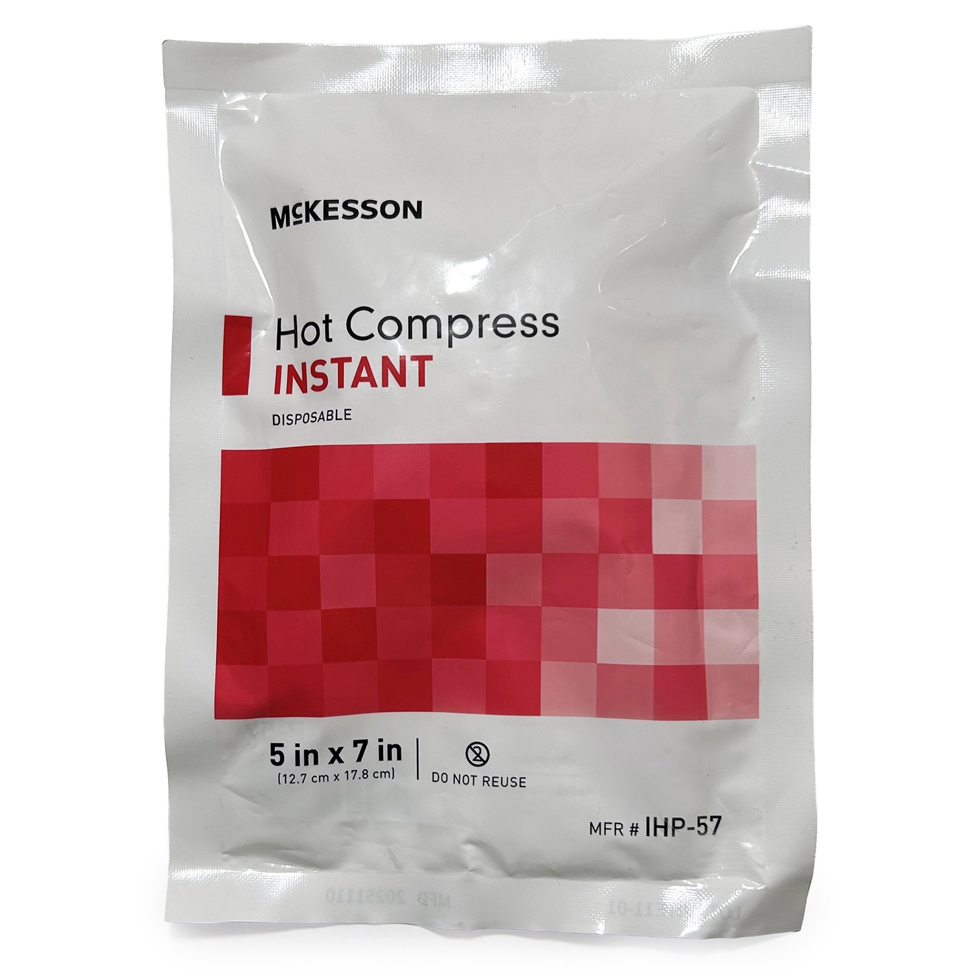McKesson Instant Hot Pack 5 x 7 Inch, Disposable Heat Therapy