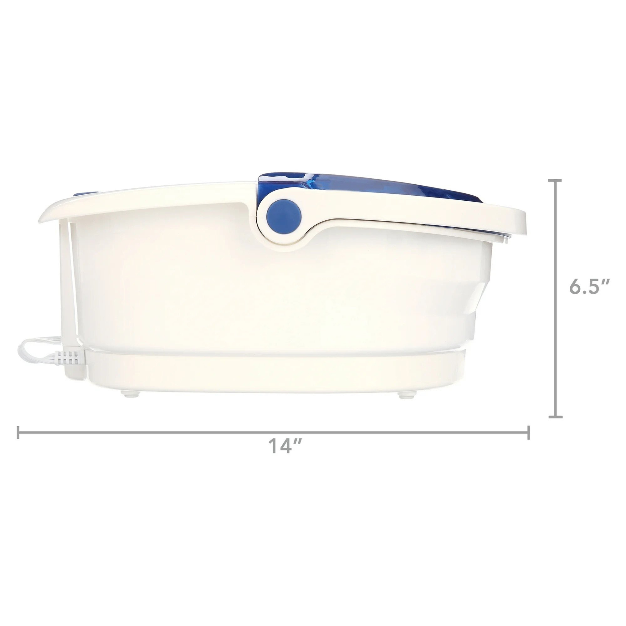 HoMedics Bubble Bliss Elite Blue Foot Bath with Heat Boost - 1 Each thumbnail 4