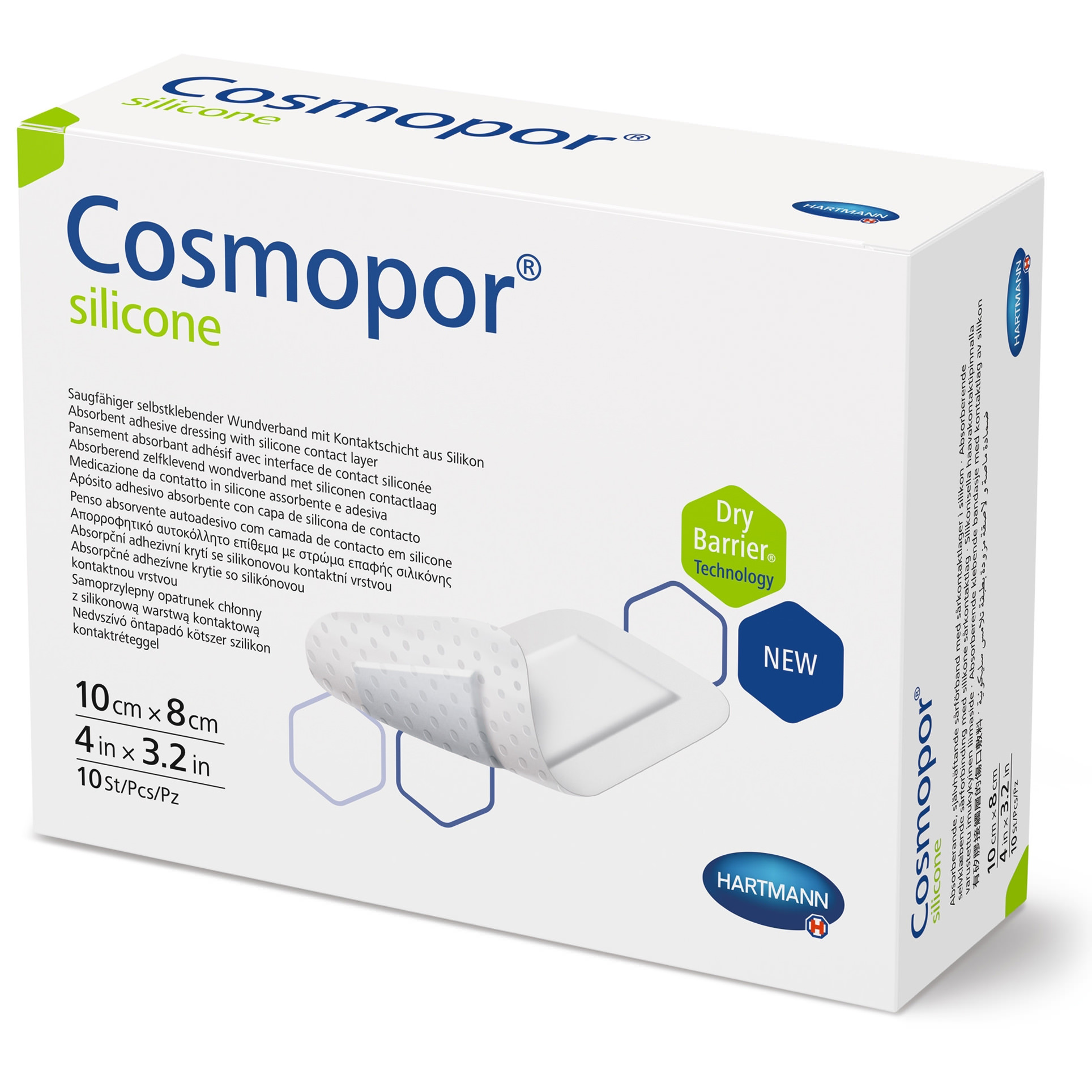 Cosmopor Silicone Dressing White Rectangle Sterile thumbnail 2