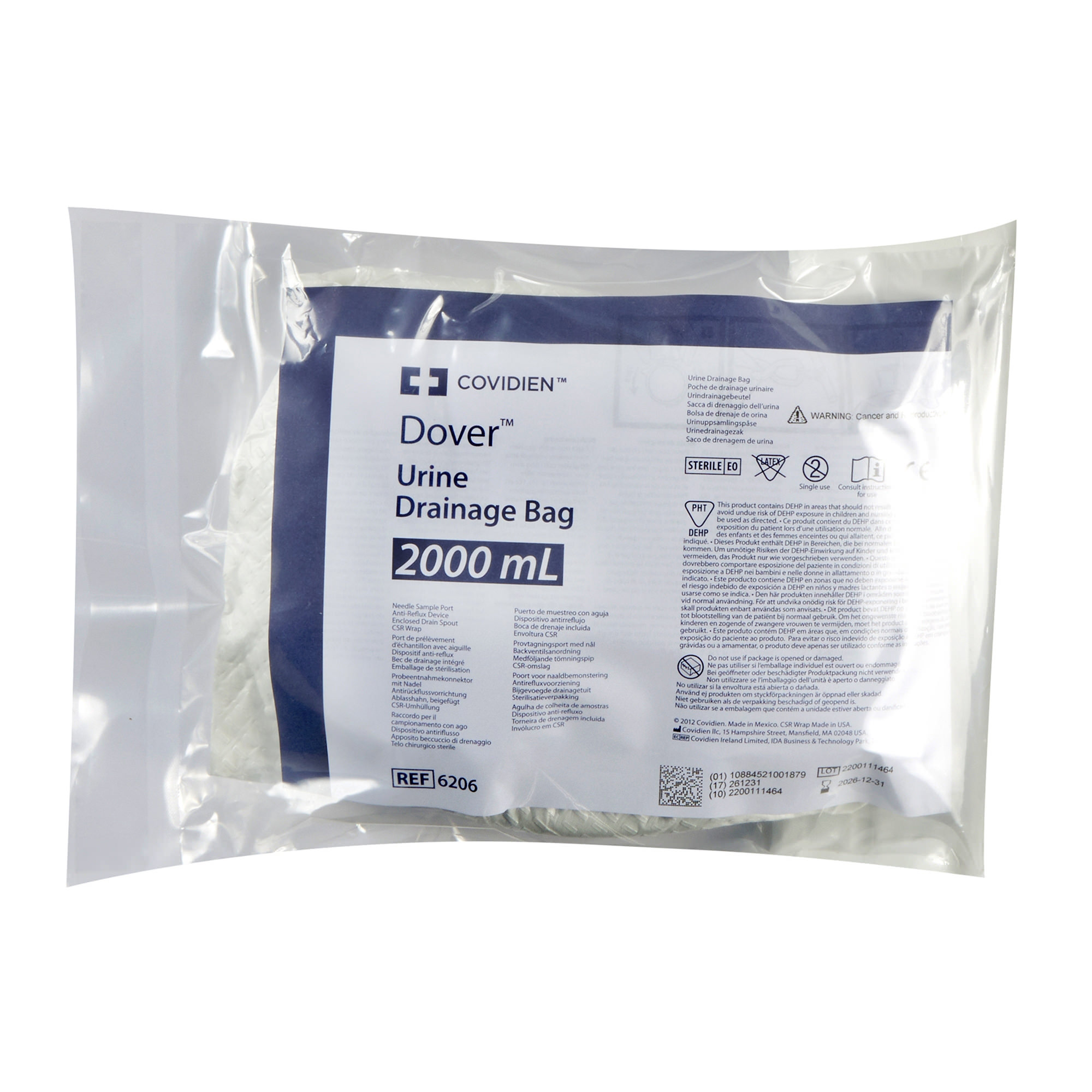 Dover Anti-Reflux Barrier Urinary Drainage Bag thumbnail 2