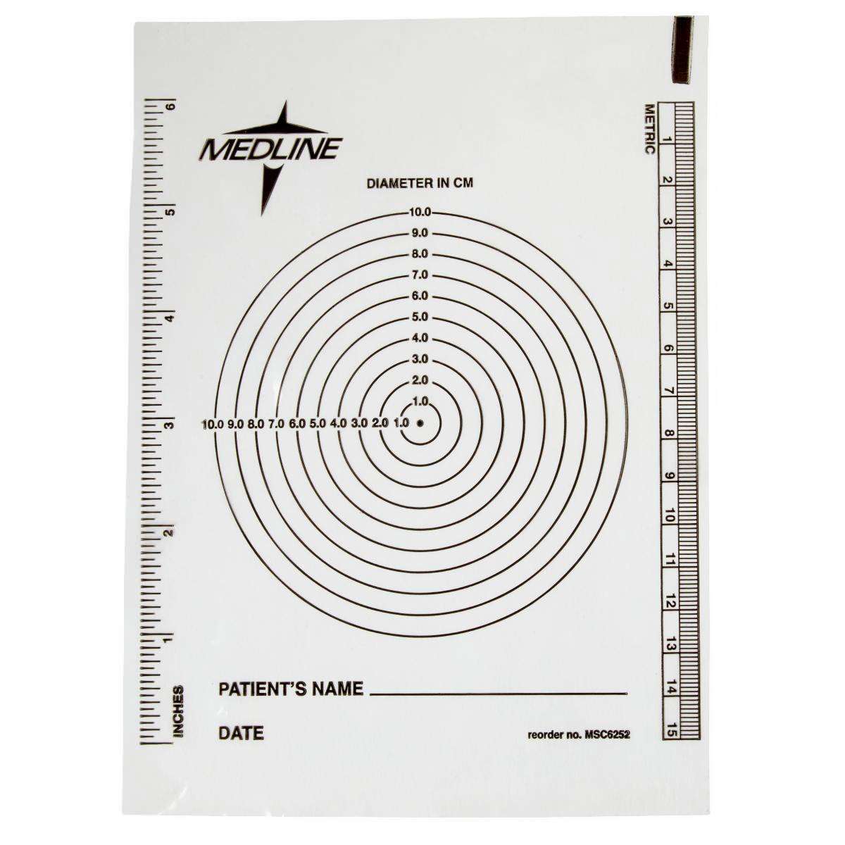 Medline Bullseye Plastic Wound Ruler thumbnail 1