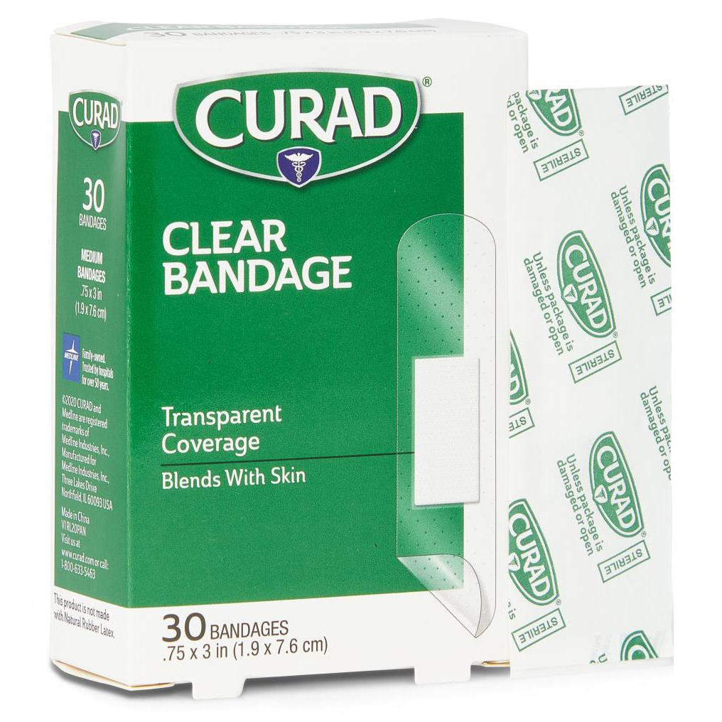 Curad Clear Adhesive Bandages