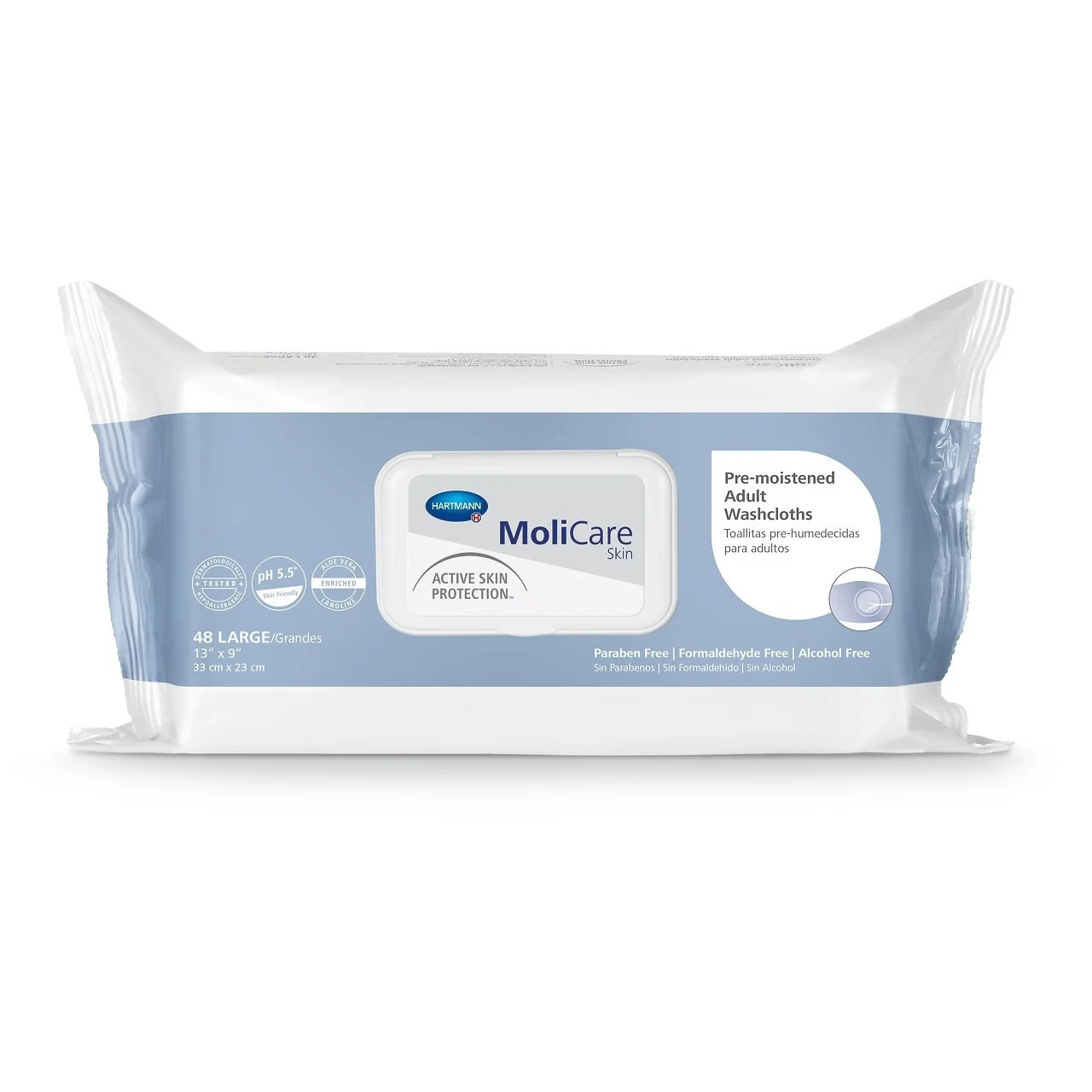 MoliCare Skin Pre-Moistened Washcloths thumbnail 1