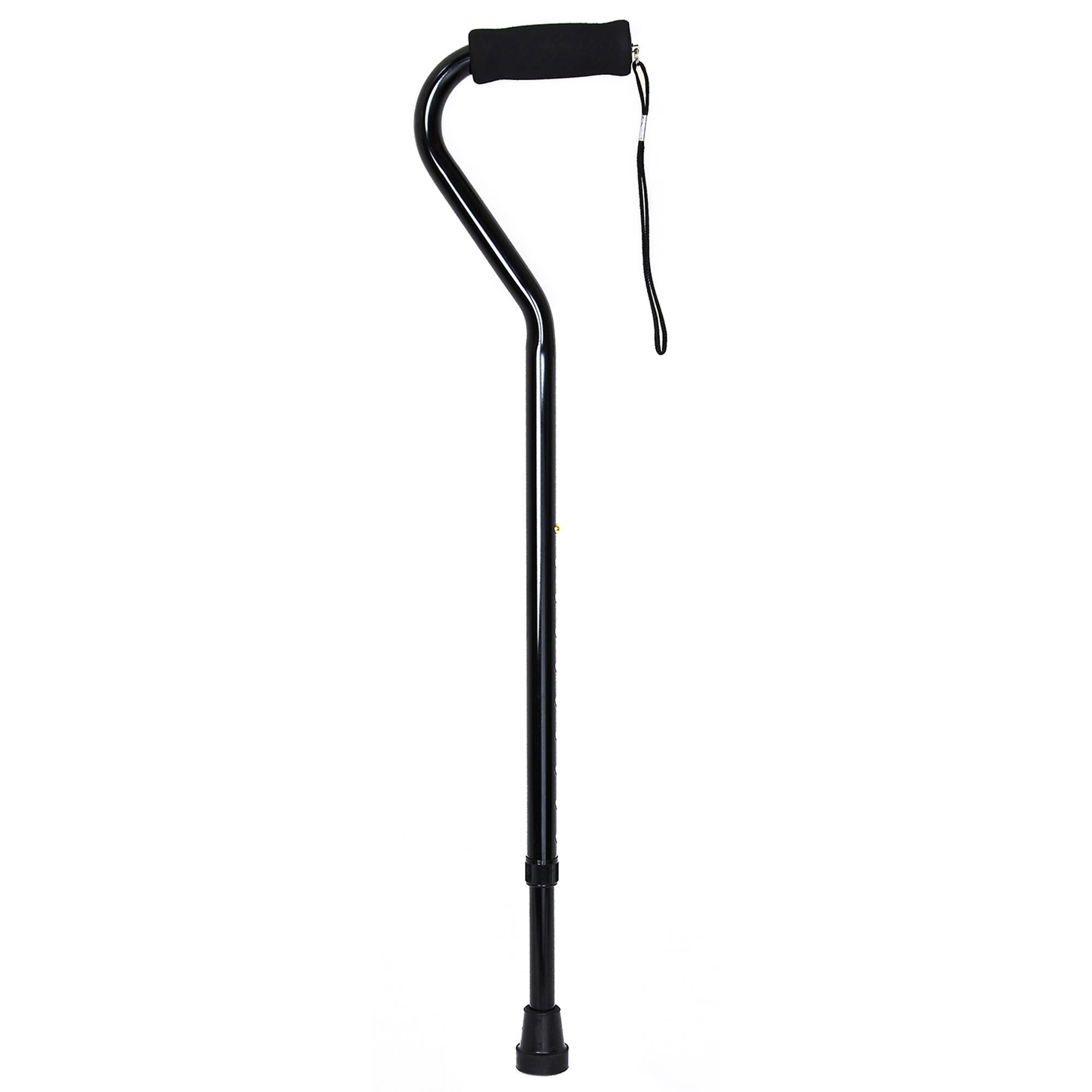 McKesson Black Offset Cane, 30-39 Inch Height, 300 lb Capacity