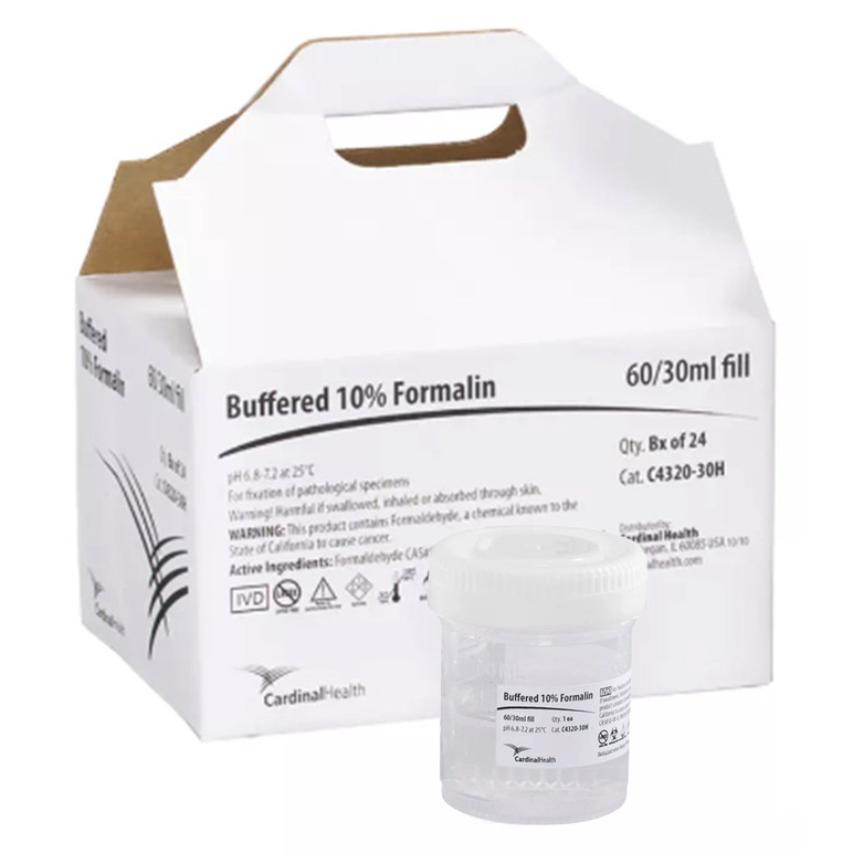 Formalin Container Bucket Cardinal Handi Pack Prefilled Formalin Container 30 mL | Laboratory ...