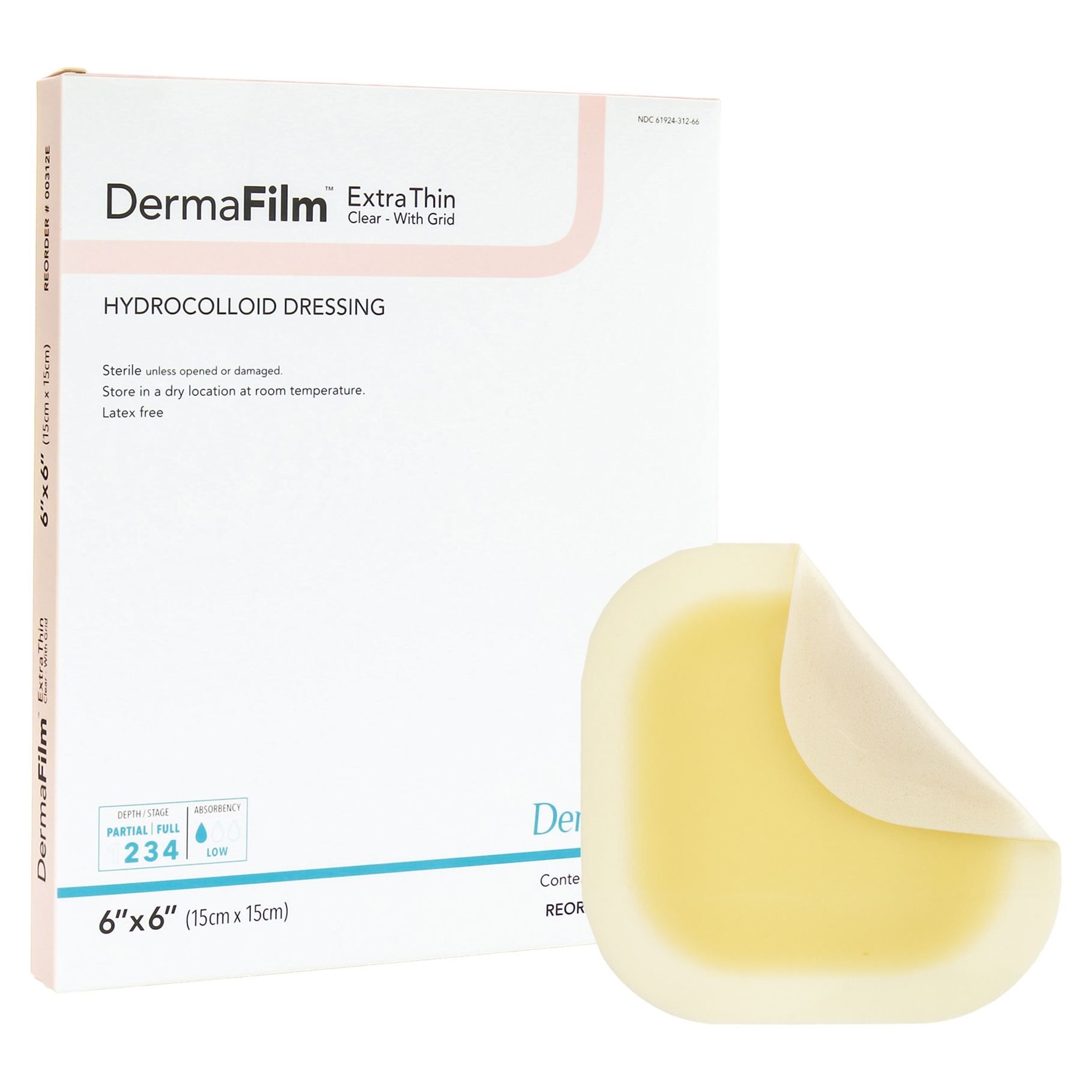 dermagen glutathione film 6x DermaFilm Thin Hydrocolloid Wound Dressing with Border, 6x6