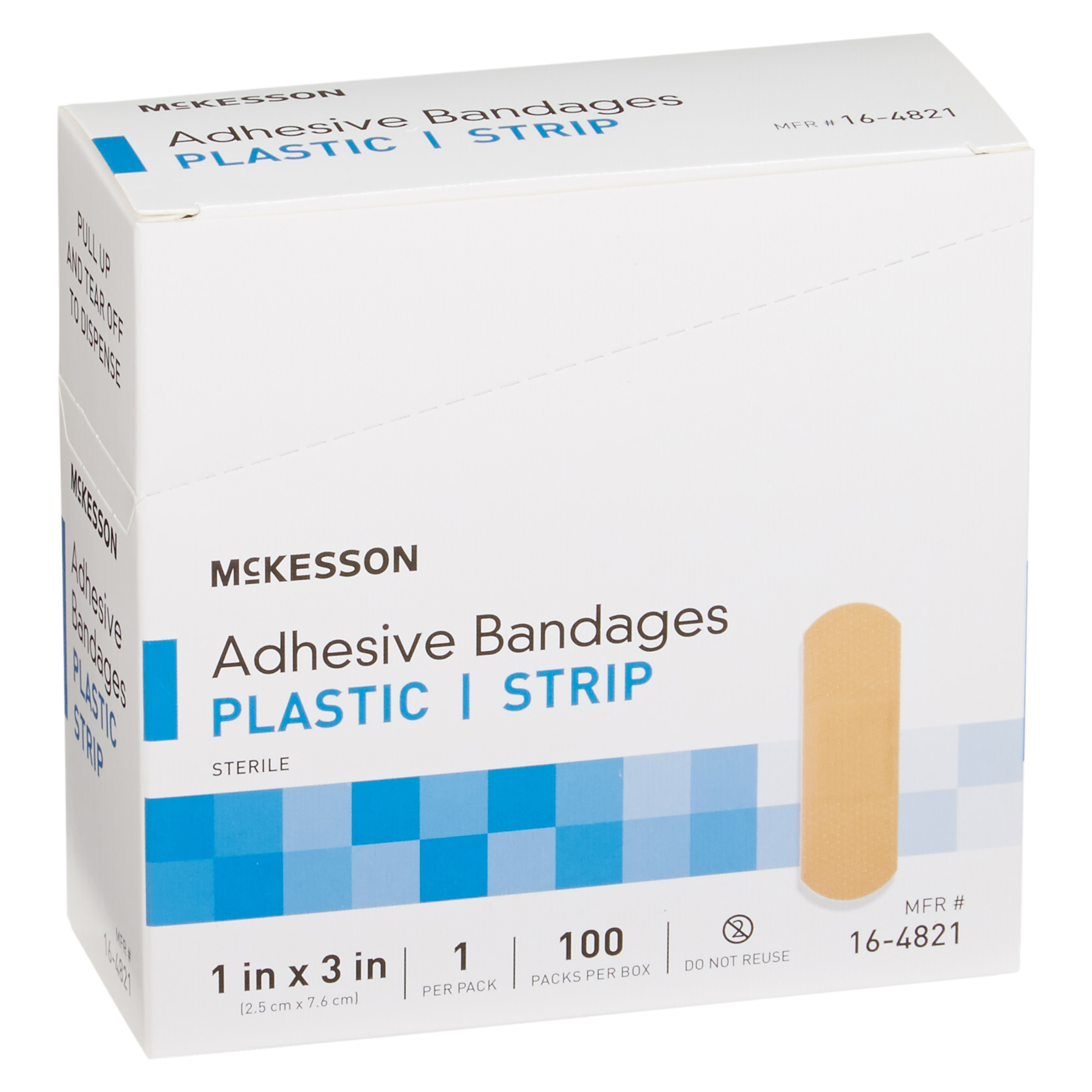 McKesson Plastic Rectangle Adhesive Bandage thumbnail 5