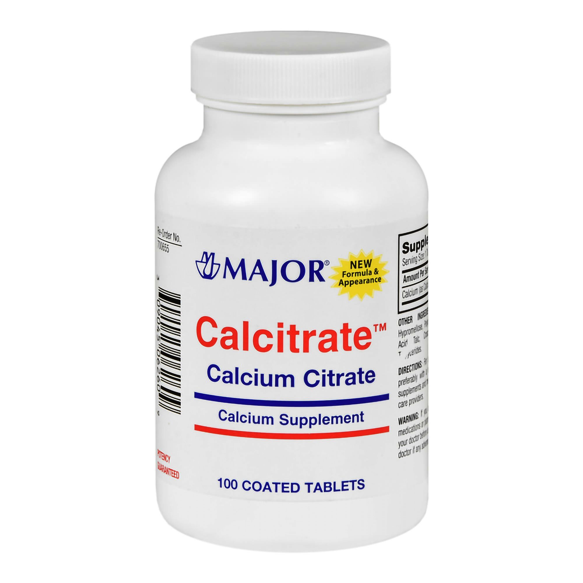Major Calcitrate Calcium Citrate Tablets, 950 mg