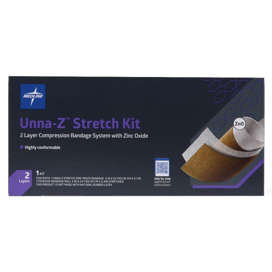 Unna-Z Stretch Kit - Zinc Oxide Compression Bandage | Medline