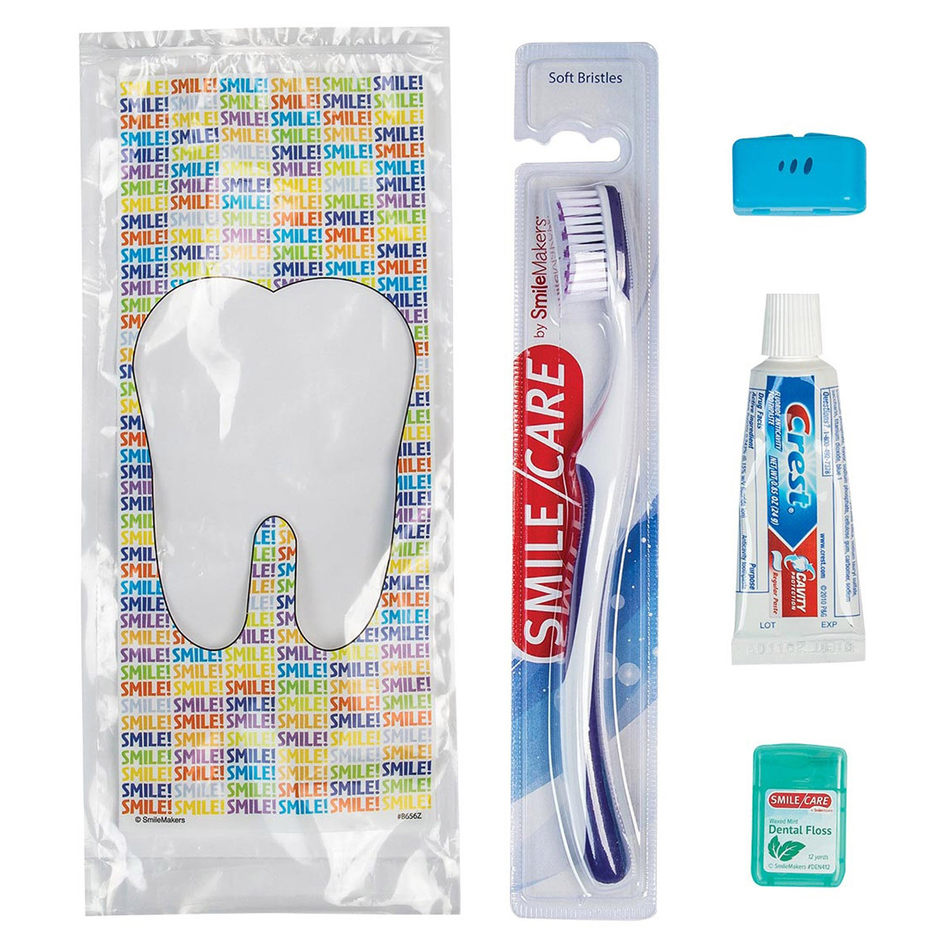 SmileCare Adult Dental Kit, Non-Sterile, Box of 72