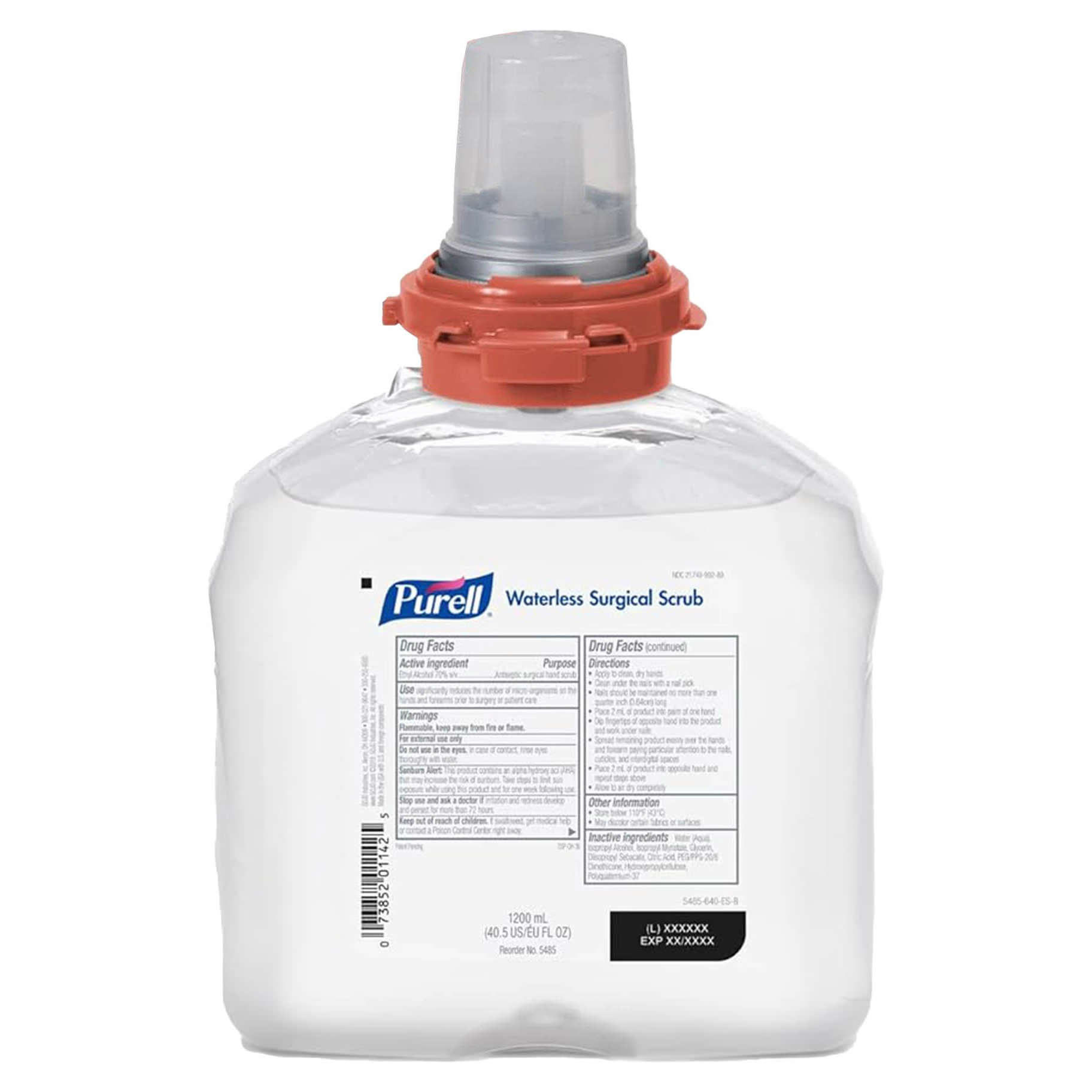 Purell Waterless Surgical Scrub Gel Refill Bottle, 1200 mL