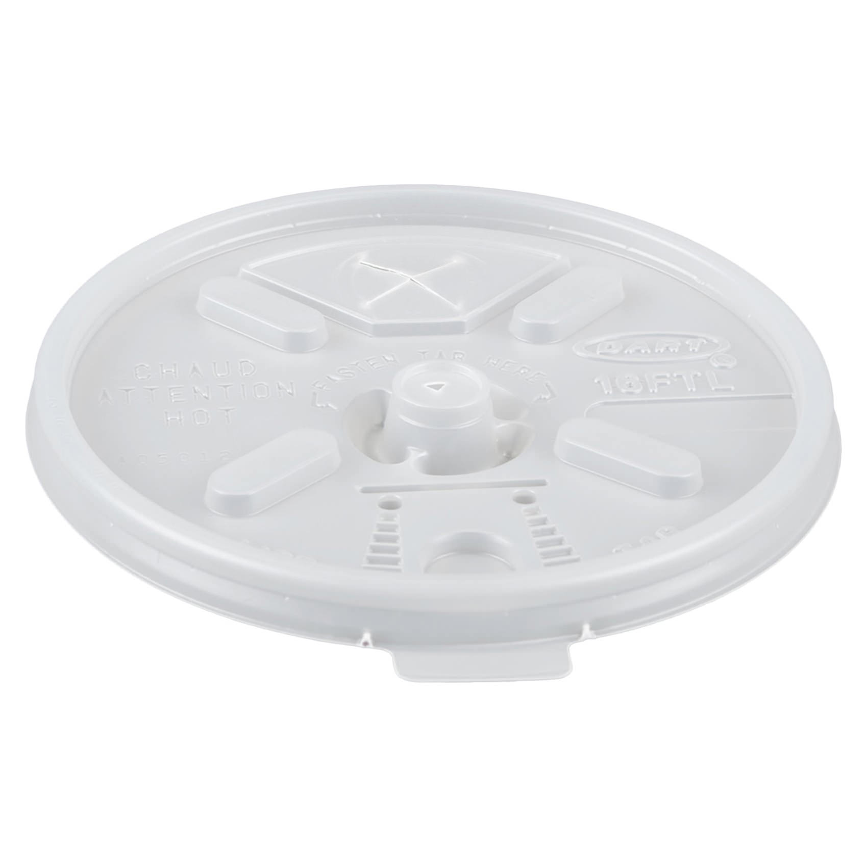 Dart 16 oz Plastic Disposable Drinking Cup Lid thumbnail 1