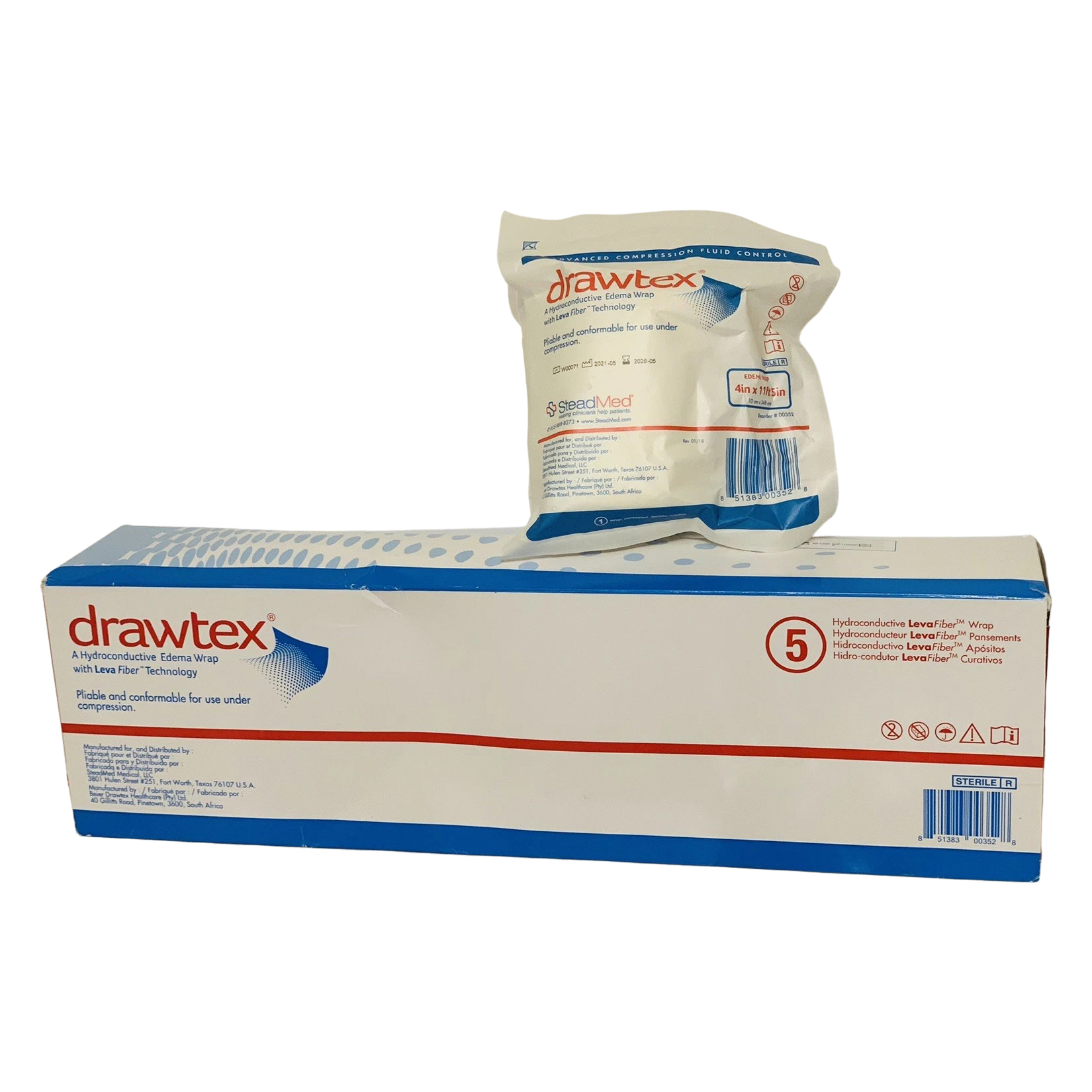 drawtex wound dressing Edema Wrap Hydroconductive Dressing, 4 x 11 Inch drawtex dressing how to use Body Contour Faux Leather IEP Operative Wounds Maat:Medium
