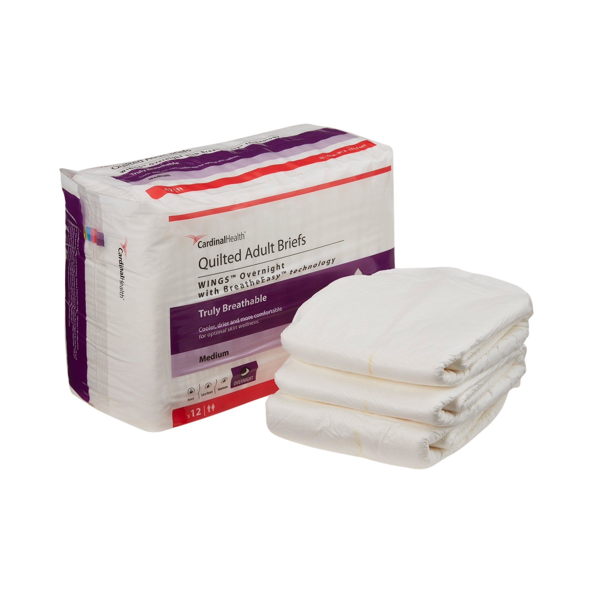 Cardinal Health Wings Overnight Quilted Adult Briefs thumbnail 4