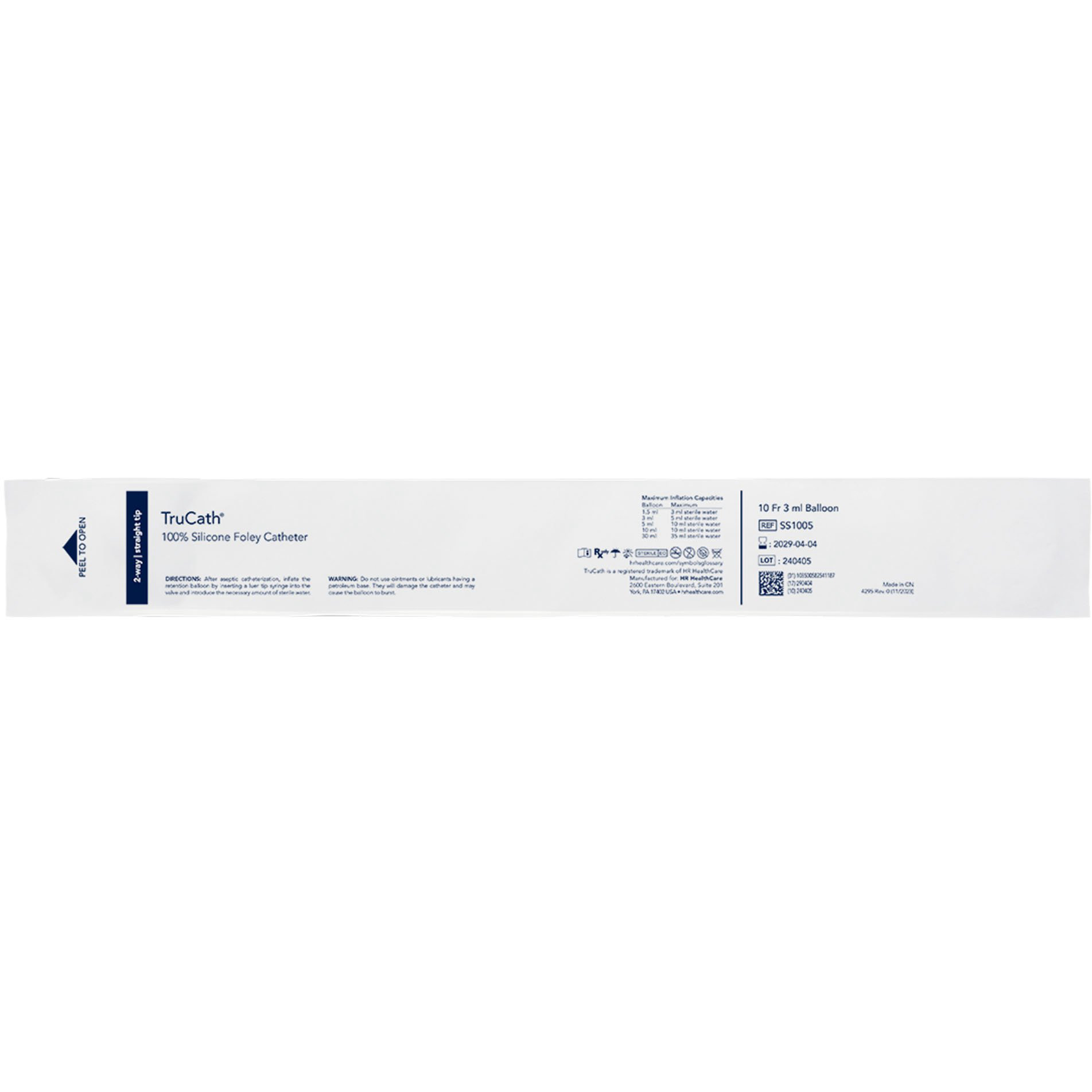 TruCath 100% Silicone Pediatric 2-Way Foley Catheter thumbnail 3