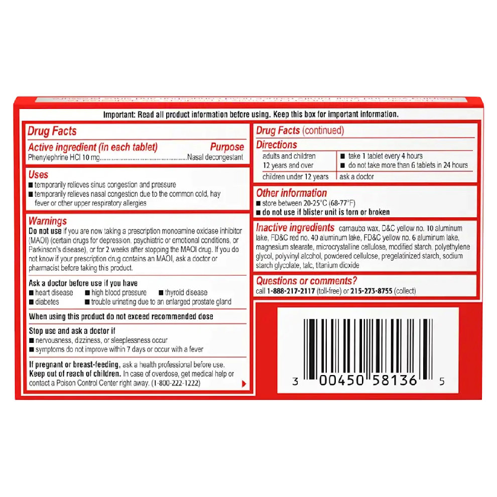 SUDAFED PE Sinus Congestion Tablets, 36 ct thumbnail 2