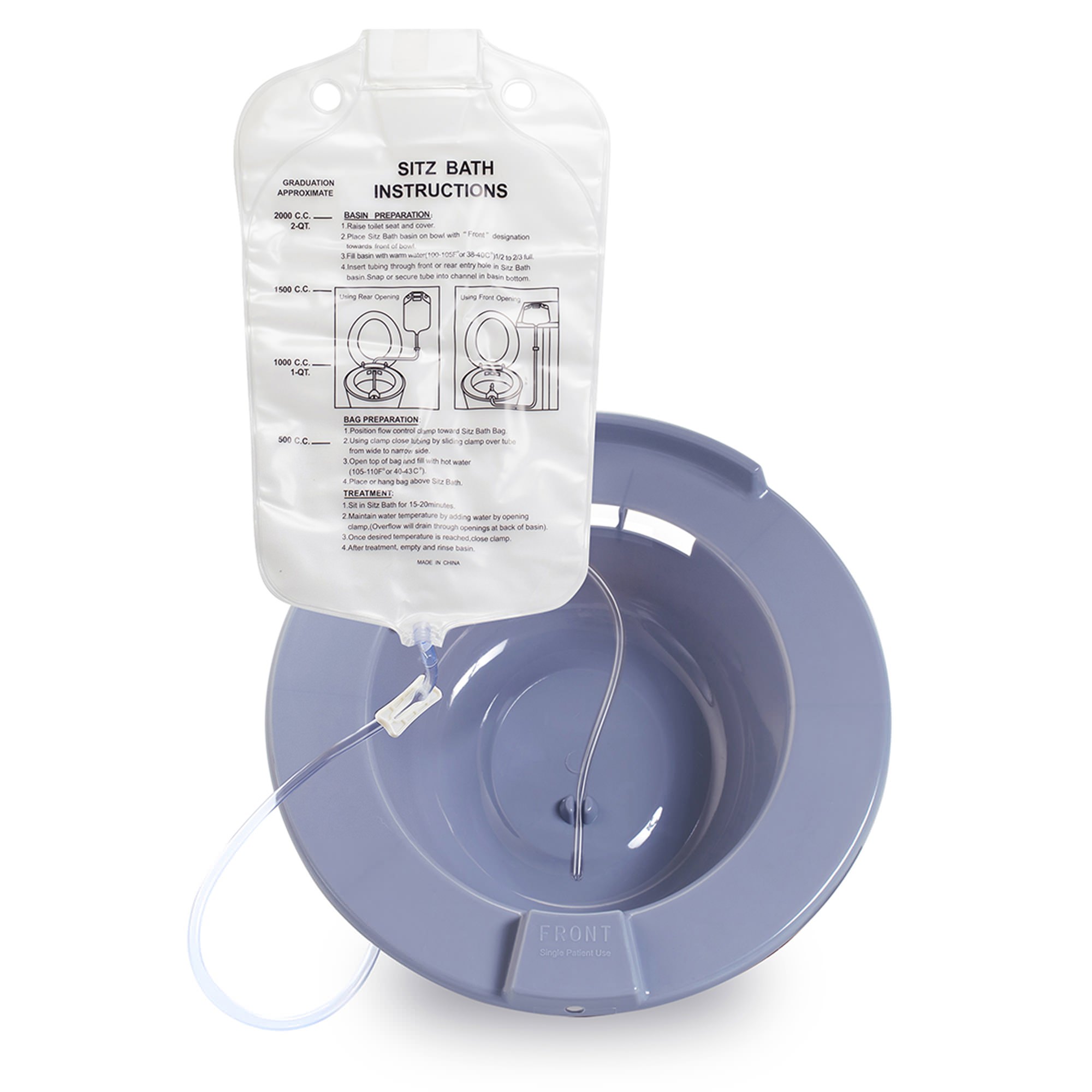 McKesson Sitz Bath 2000 mL Bag Gray Round thumbnail 4