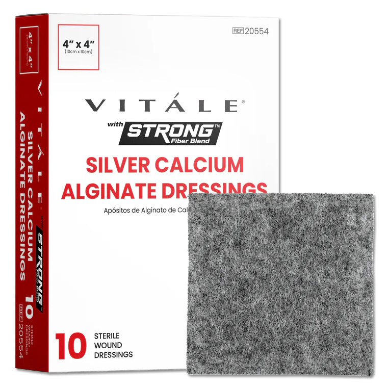 silver alginate dressing cvs Ceeport Silver Calcium Alginate Wound Dressing, 4" X 4" Patches, Highly Absorbent Dressing Gauze, Non Stick Pads For Wou
