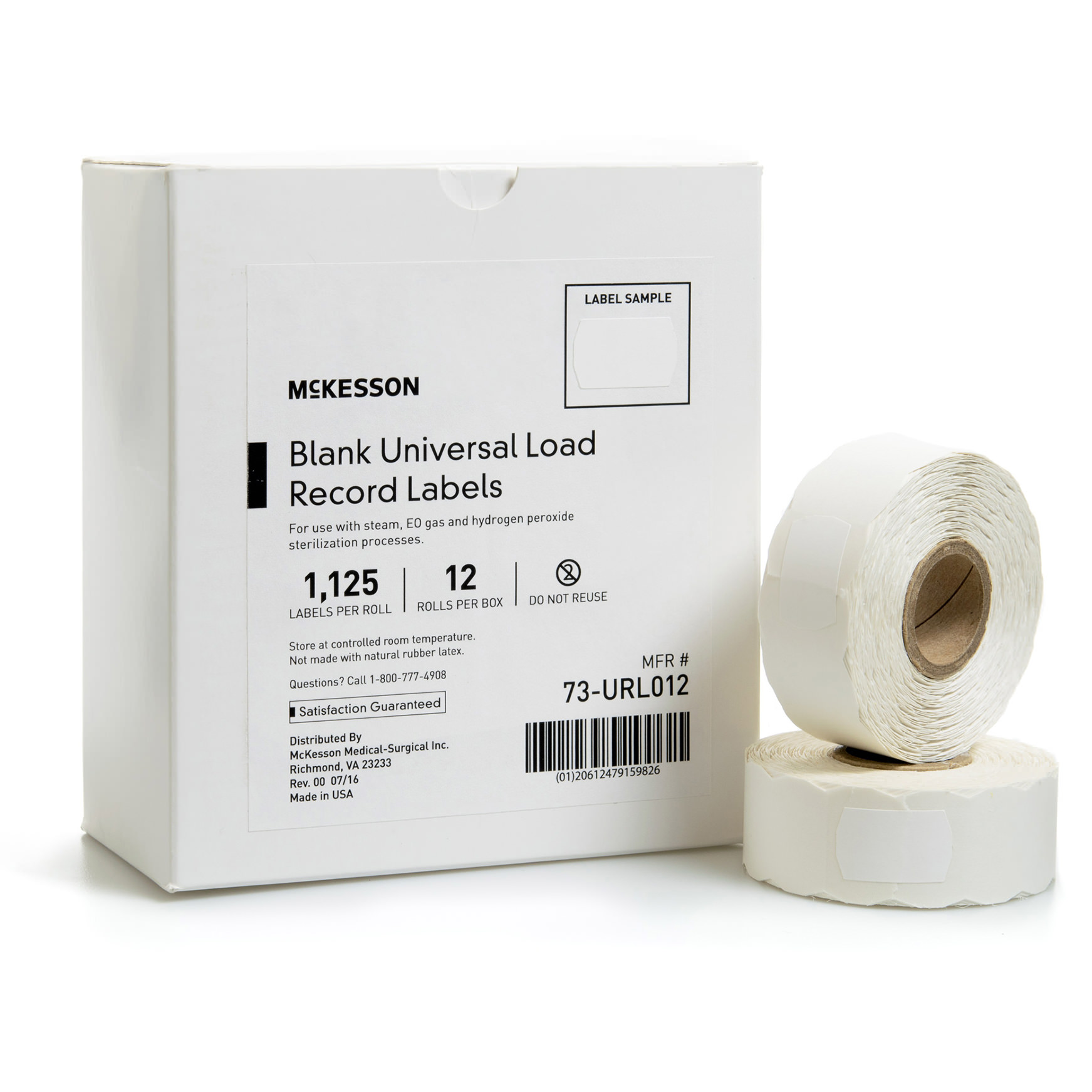 Loading Record Images McKesson Sterilization Load Record Label